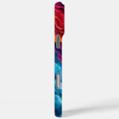 Abstracte wolkenbliksem Case-Mate iPhone case (Achterkant / Rechts)