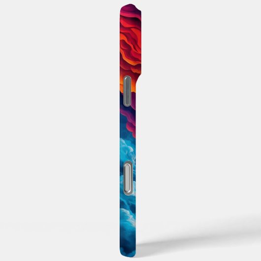 Abstracte wolkenbliksem Case-Mate iPhone case (Achterkant / Rechts)