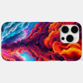 Abstracte wolkenbliksem Case-Mate iPhone case (Achterkant (horizontaal))