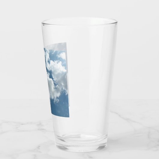Abstracte wolkenlucht fotografie glas (Links)