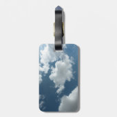 Abstracte wolkenluchtfotografie bagagelabel (Achterkant verticaal)