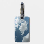 Abstracte wolkenluchtfotografie bagagelabel (Achterkant verticaal)