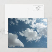 Abstracte wolkenluchtfotografie briefkaart (Voorkant / Achterkant)