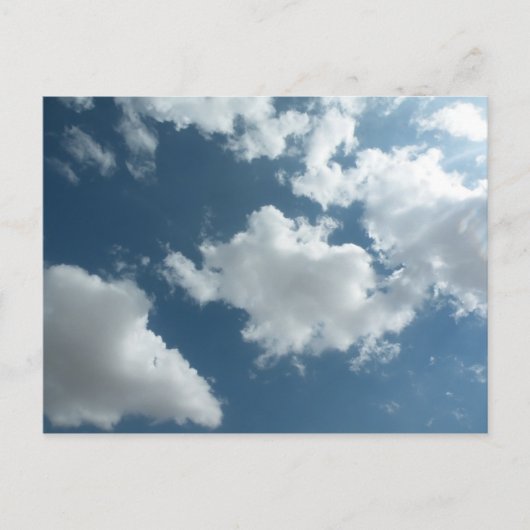 Abstracte wolkenluchtfotografie briefkaart (Voorkant)