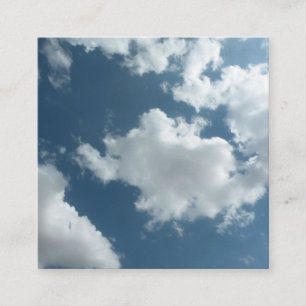 Abstracte wolkenluchtfotografie informatiekaartje