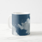 Abstracte wolkenluchtfotografie koffiemok (Voorkant links)