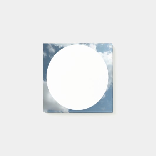 Abstracte wolkenluchtfotografie post-it® notes (Voorkant)
