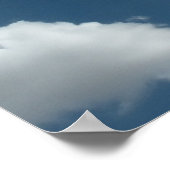 Abstracte wolkenluchtfotografie poster (Hoek)