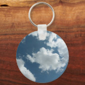 Abstracte wolkenluchtfotografie sleutelhanger (Voorkant)