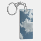 Abstracte wolkenluchtfotografie sleutelhanger (Voorkant Links)