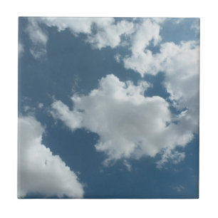 Abstracte wolkenluchtfotografie tegeltje