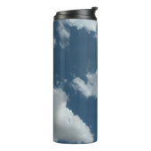 Abstracte wolkenluchtfotografie thermosbeker (Gedraaid links)