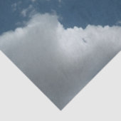 Abstracte wolkenluchtfotografie tissuepapier (Detail)