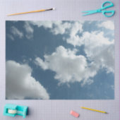 Abstracte wolkenluchtfotografie tissuepapier (Craft)