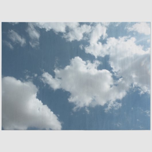 Abstracte wolkenluchtfotografie tissuepapier (Voorkant)