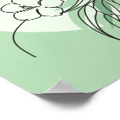 Abstracte Woman Line Art, Poster van de Gelijke To (Hoek)