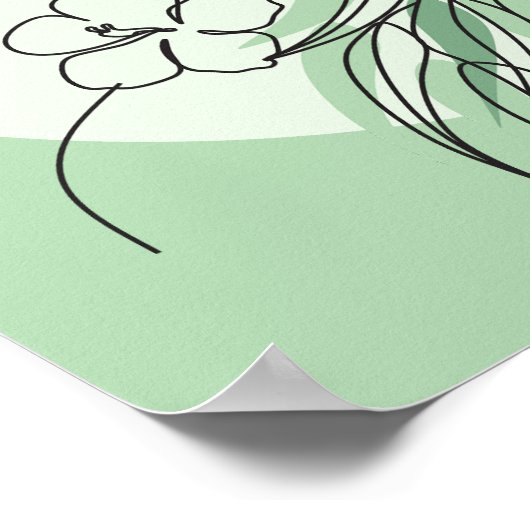 Abstracte Woman Line Art, Poster van de Gelijke To (Hoek)