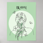 Abstracte Woman Line Art, Poster van de Gelijke To (Voorkant)