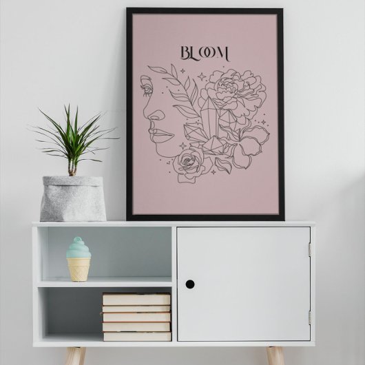 Abstracte Woman Line Art, Poster van de Gelijke To