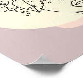 Abstracte Woman Line Art, Poster van de Gelijke To (Hoek)