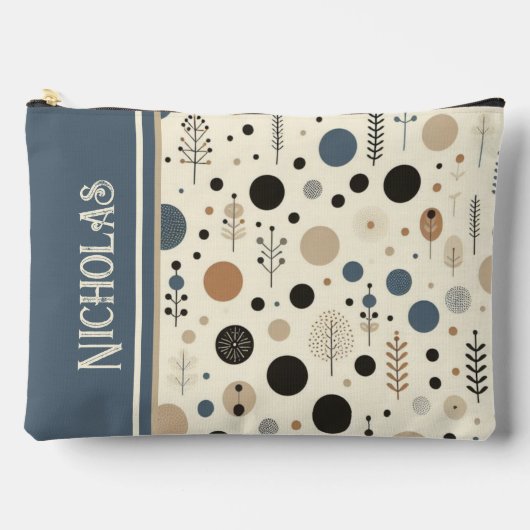 Abstracte Woodland aangepaste naam Etui (Voorkant)