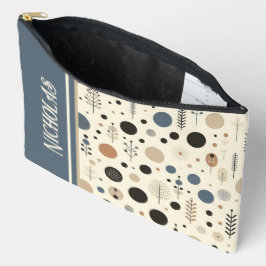 Abstracte Woodland aangepaste naam Etui