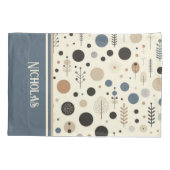 Abstracte Woodland aangepaste naam Kussensloop (Achterkant-Links)