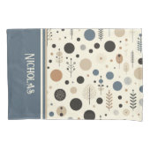 Abstracte Woodland aangepaste naam Kussensloop (Voorkant-Links)