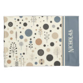 Abstracte Woodland aangepaste naam Kussensloop (Voorkant-Rechts)
