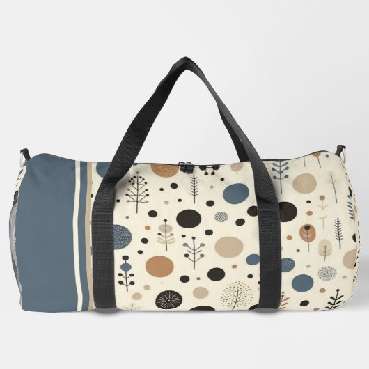 Abstracte Woodland aangepaste naam Plunjezak (Achterkant)