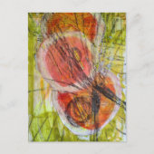 abstracte woorden collage briefkaart (Voorkant)