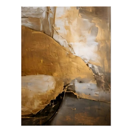 Abstracte wortels rustiek perfect poster (Voorkant)
