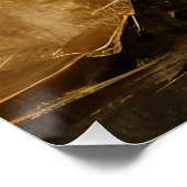 Abstracte wortels rustiek perfect poster (Hoek)