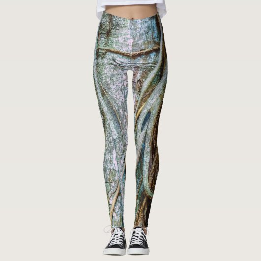 Abstracte Wurgfiguur Leggings (Voorkant)