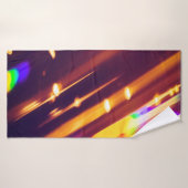 Abstracte xmas Gold sparkles of glitter light. Chr Badhanddoek (Badhanddoek)