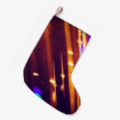 Abstracte xmas Gold sparkles of glitter light. Chr Kleine Kerstsok (Voorkant (Hangend))