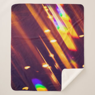 Abstracte xmas Gold sparkles of glitter light. Chr Sherpa Deken