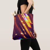 Abstracte xmas Gold sparkles of glitter light. Chr Tote Bag (Dichtbij)