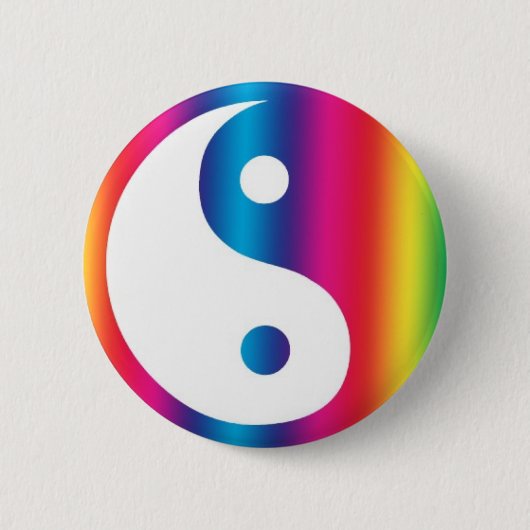 Abstracte Yen Yang Backpack Button (Voorkant)