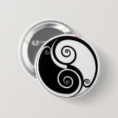 Abstracte Yen Yang Backpack Button (Voorkant /achterkant)