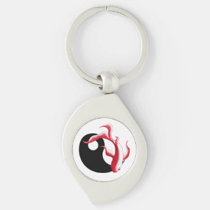 Abstracte YinYang Martial Flow Martial Arts Sticke Sleutelhanger