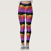 Abstracte Yoga Lady Leggings (Voorkant)