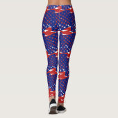 Abstracte Yoga Lady Leggings (Achterkant)