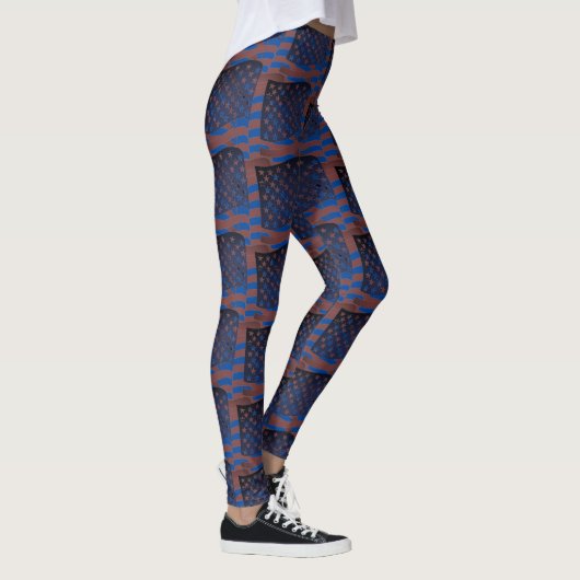 Abstracte Yoga Lady Leggings (Rechts)