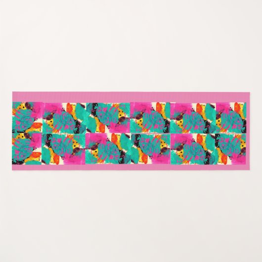 Abstracte Yoga Mat (Voorkant (horizontaal))