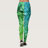 Abstracte Yoga Pants Leggings (Achterkant)