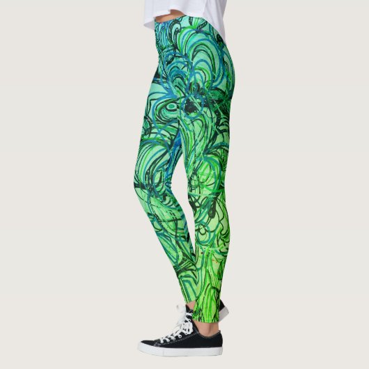 Abstracte Yoga Pants Leggings (Links)