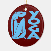 Abstracte YOGA, voeg tekst toe, geef tekst uit Keramisch Ornament (Links)