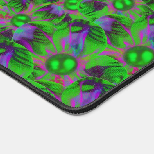 Abstracte zaadbloemen bureaumat (Hoek)