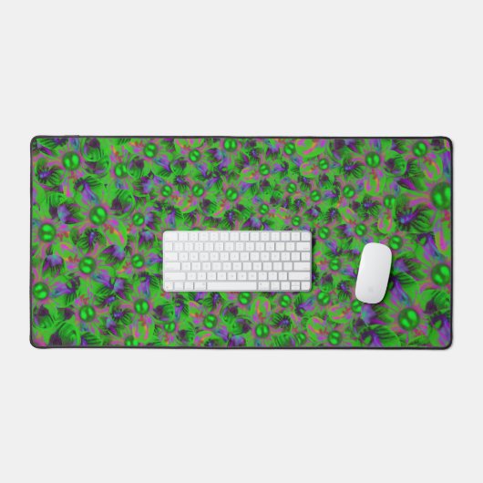 Abstracte zaadbloemen bureaumat (Keyboard & Muis)